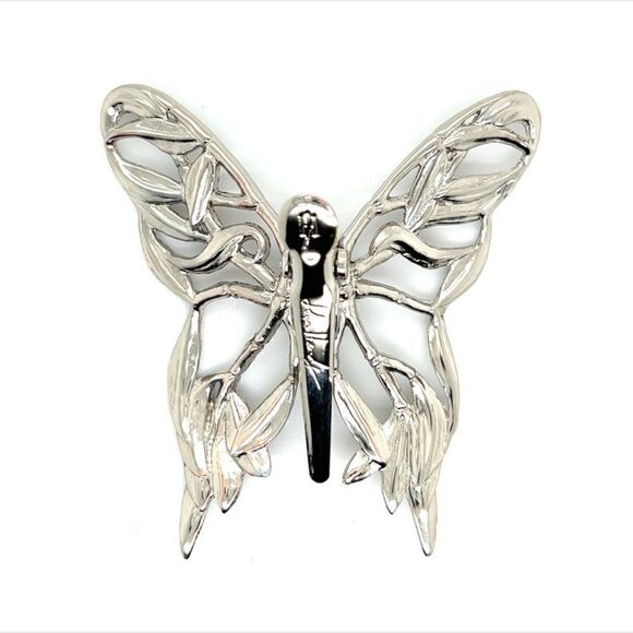 John Hardy Estate Ladies Butterfly Brooch Rhodium Plated JH8 - Picture 6 of 6